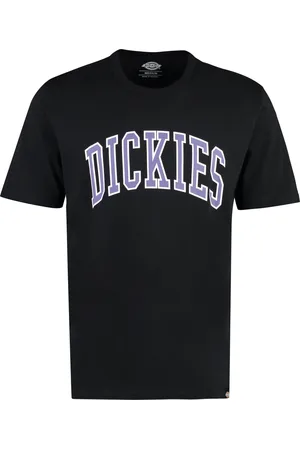 Dickies Homme, Tops, Noir, Taille: S T-shirt en coton avec logo