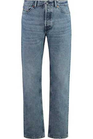 OUR LEGACY Homme, Jeans, Bleu, Taille: W33 Jean Droit avec Coutures Contrastées