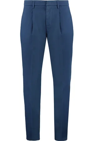 Dondup Homme, Pantalons, Bleu, Taille: W36 Pantalon Chino en Coton avec Poches