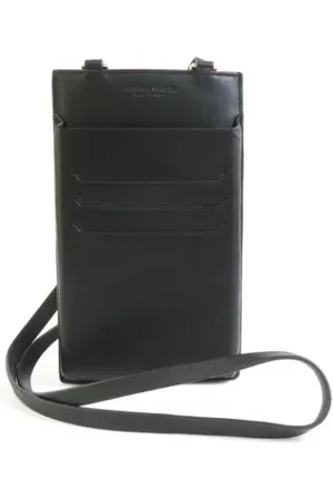 Bottega Veneta Homme, Pre-owned, Noir, Taille: ONE Size Pre-owned Cuir trousses-de-toilette