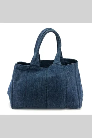 Prada Femme, Pre-owned, Bleu, Taille: ONE Size Pre-owned Denim sacs-prada
