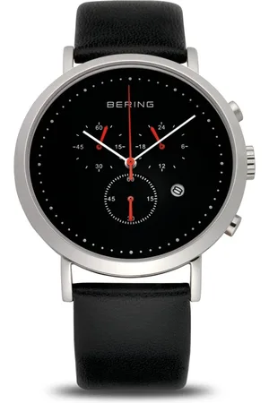 Bering Unisex, Accessoires, Gris, Taille: ONE Size Montre Classique Mixte en Argent Brillant avec Verre Saphir et Boîtier en Acier Inoxydable