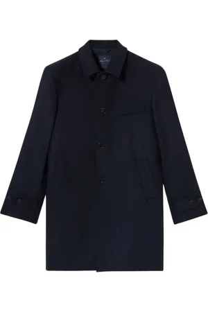 Brooks Brothers Homme, Manteaux, Bleu, Taille: S Manteau en laine