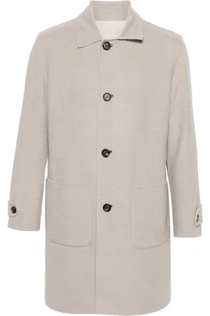 ELEVENTY Homme, Manteaux, , Taille: 2XL Manteau réversible en laine avec intérieur détachable