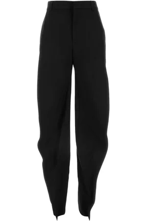 Y / PROJECT Femme, Pantalons, Noir, Taille: 42 FR Pantalon noir en mélange de polyester stretch