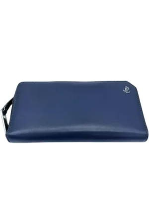 Jimmy Choo Femme, Pre-owned, Bleu, Taille: ONE Size Pre-owned Cuir petite-maroquinerie