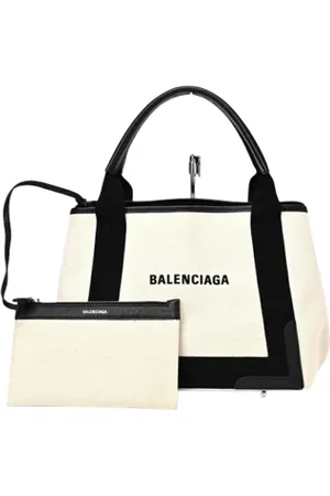 Balenciaga Femme, Pre-owned, Blanc, Taille: ONE Size Pre-owned Toile sacs-main