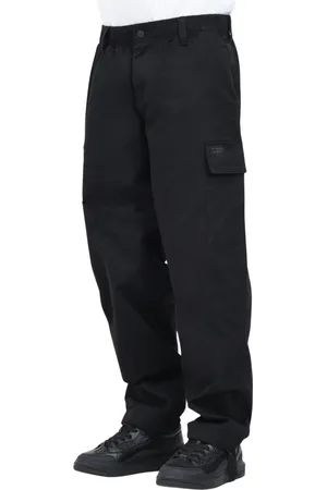 Calvin Klein Homme, Pantalons, Noir, Taille: W34 Pantalon Casual Twill Noir Coupe Droite