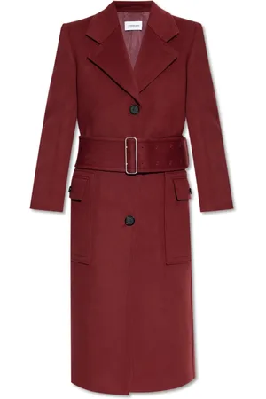Salvatore Ferragamo Femme, Manteaux, Rouge, Taille: 36 FR Manteau en laine