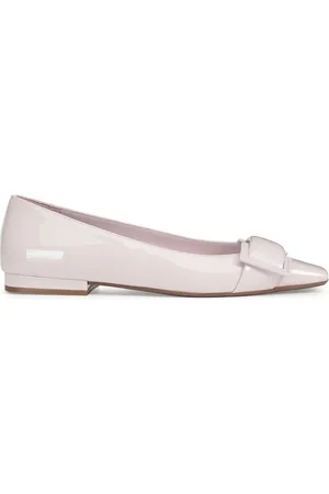 Sergio Rossi Femme, Chaussures, Rose, Taille: 37 EU Ballerines Plates en Cuir Rose