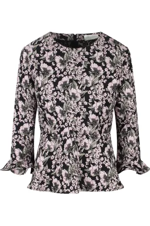GIUSEPPE DI MORABITO Femme, Blouses et Chemises, Noir, Taille: 40 FR Haut Floral Noir pour Femmes
