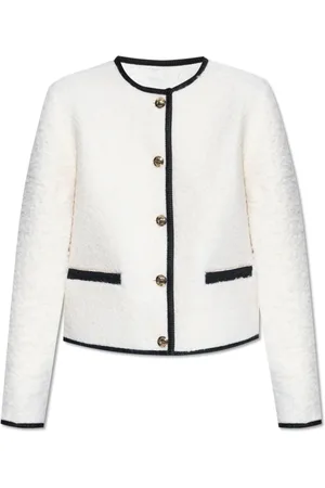 ANINE BING Femme, Vestes, Blanc, Taille: 42 FR Veste en laine