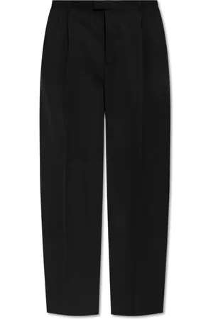 Bottega Veneta Homme, Pantalons, Noir, Taille: L Pantalon en Laine avec Pli
