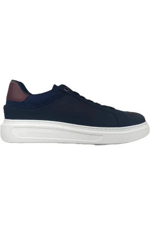 HARMONT&BLAINE Homme, Chaussures, Bleu, Taille: 45 EU Basket EN Cuir