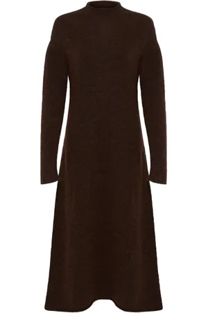 Soaked in Luxury Femme, Robes, Brun, Taille: 46 FR Robe Longue Pailletée Hot Fudge