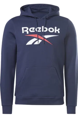 Reebok Homme, Sweatshirts et sweats à capuche, Bleu, Taille: S RI FLC BIG Logo Hood