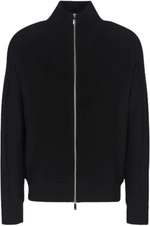 Armani Exchange Homme, Pulls, Noir, Taille: M Pulls Noirs pour un Look Élégant
