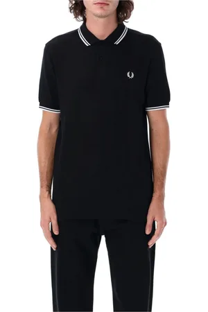 Comme des Garçons Homme, Tops, Noir, Taille: L Polo Noir Strong Will Aw24