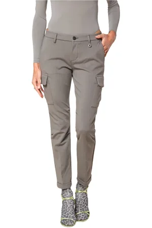 Masons Femme, Pantalons, Gris, Taille: 38 FR Pantalon Cargo Hiver Chile City