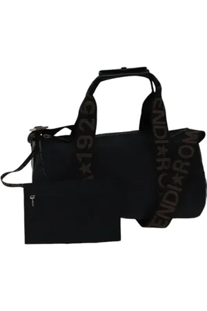Fendi Femme, Pre-owned, Noir, Taille: ONE Size Pre-owned Nylon sacs-de-voyage