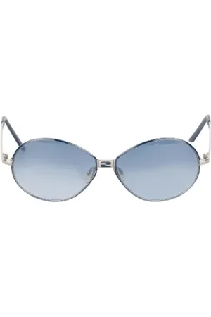 Fendi Femme, Pre-owned, Bleu, Taille: ONE Size Pre-owned Metal lunettes-de-soleil