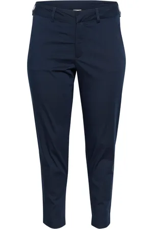 Kaffe Femme, Pantalons, Bleu, Taille: 52 FR Pantalon Chino Midnight Marine