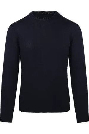 Roberto Collina Homme, Pulls, Bleu, Taille: S Pull Col Rond Bleu Marine