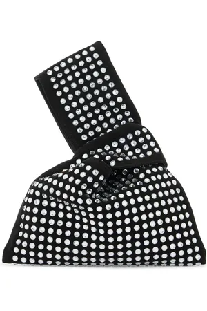 GIUSEPPE DI MORABITO Femme, Sacs, Noir, Taille: ONE Size Sac en daim avec cristaux et fermeture à