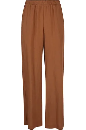 ELEVENTY Femme, Pantalons, Brun, Taille: 38 FR Pantalon en lin Made in Italy