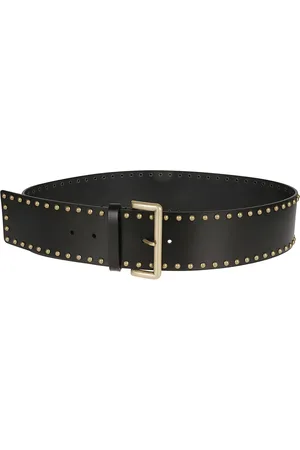 Alessia Zamattio Femme, Accessoires, Noir, Taille: M Ceinture en Cuir Noir Fabriquée en Italie