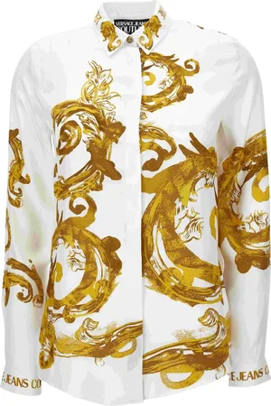 VERSACE Femme, Blouses et Chemises, Blanc, Taille: 36 FR Chemises