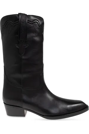 PARIS TEXAS Femme, Chaussures, Noir, Taille: 37 EU Bottes de cowboy en cuir Hilda