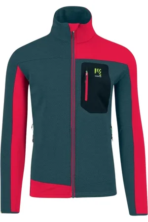 Karpos Homme, Sport, Vert, Taille: L Pull Vert avec Poches à Fermeture Éclair