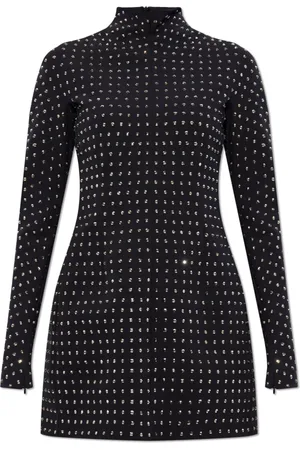 Sportmax Femme, Robes, Noir, Taille: 38 FR Robe Regno avec des appliques scintillantes