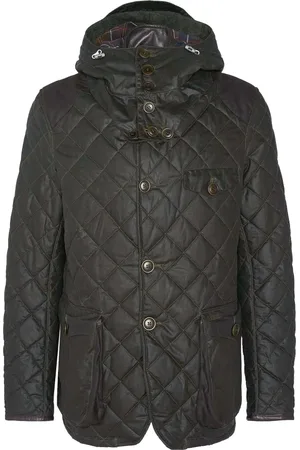 Barbour Homme, Vestes, Vert, Taille: L Veste Matelassée Cirée en Olive