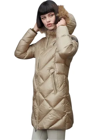 Blauer Femme, Manteaux, , Taille: 40 FR Doudoune Longue Matelassée Géométrique