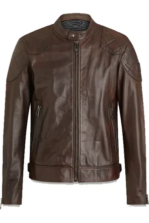 Belstaff Homme, Vestes, Brun, Taille: L Legacy Outlaw Veste en Cuir Ciré