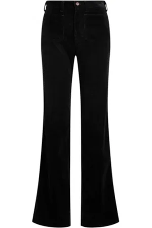 Ralph Lauren Femme, Jeans, Noir, Taille: 34 FR Jean Évasé en Velours Côtelé Noir