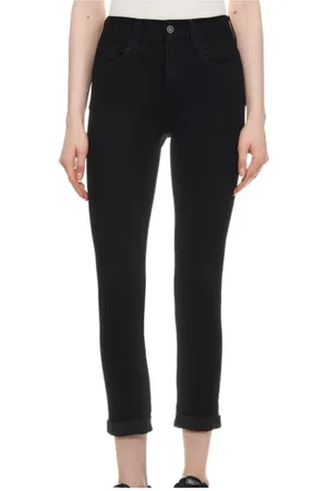 Liu Jo Femme, Jeans, Noir, Taille: W25 Jean Droit Idéal