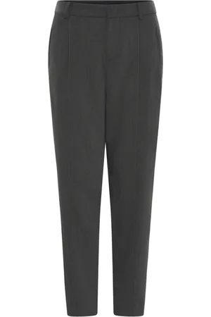 C.ro Femme, Pantalons, Noir, Taille: 46 FR Pantalon Élégant Charbon