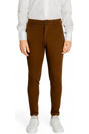 Antony Morato Homme, Pantalons, Brun, Taille: S Pantalon Marron Uni Fermeture Éclair Automne/Hiver