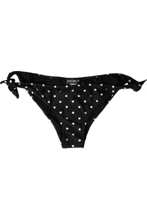 Dolce & Gabbana Femme, Maillots de bain, Noir, Taille: 38 FR Bas de Maillot de Bain à Pois