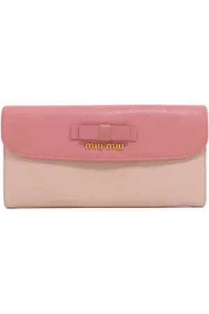 Miu Miu Femme, Pre-owned, Rose, Taille: ONE Size Pre-owned Cuir petite-maroquinerie