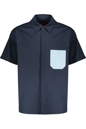 FERRARI Homme, Chemises, Bleu, Taille: XL Chemise en coton avec poche