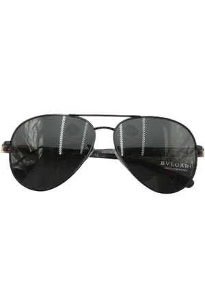 Bvlgari Femme, Pre-owned, Noir, Taille: ONE Size Pre-owned Metal lunettes-de-soleil