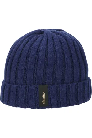 Borsalino Unisex, Accessoires, Bleu, Taille: ONE Size Ville Cashmere Beanie Chapeau