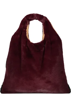 Anita Bilardi Femme, Sacs, Rouge, Taille: ONE Size Sac Fourre-Tout en Fausse Fourrure