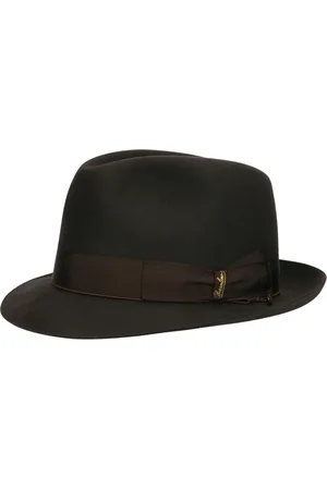 Borsalino Homme, Accessoires, Brun, Taille: 60 CM Chapeau en Feutre Charlait avec Petit Bord