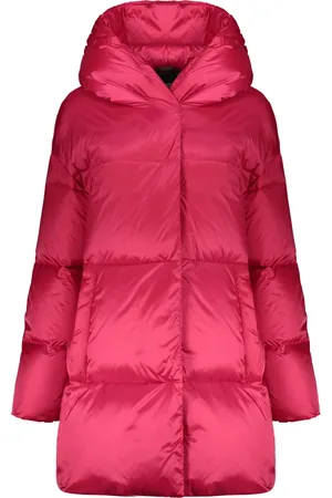 HERNO Femme, Manteaux, Rose, Taille: 34 FR Doudoune à capuche et poches