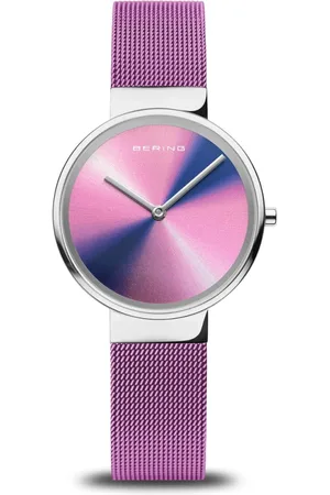 Bering Femme, Accessoires, Violet, Taille: ONE Size Montre-bracelet pour femmes Classic Aurora 19031-909